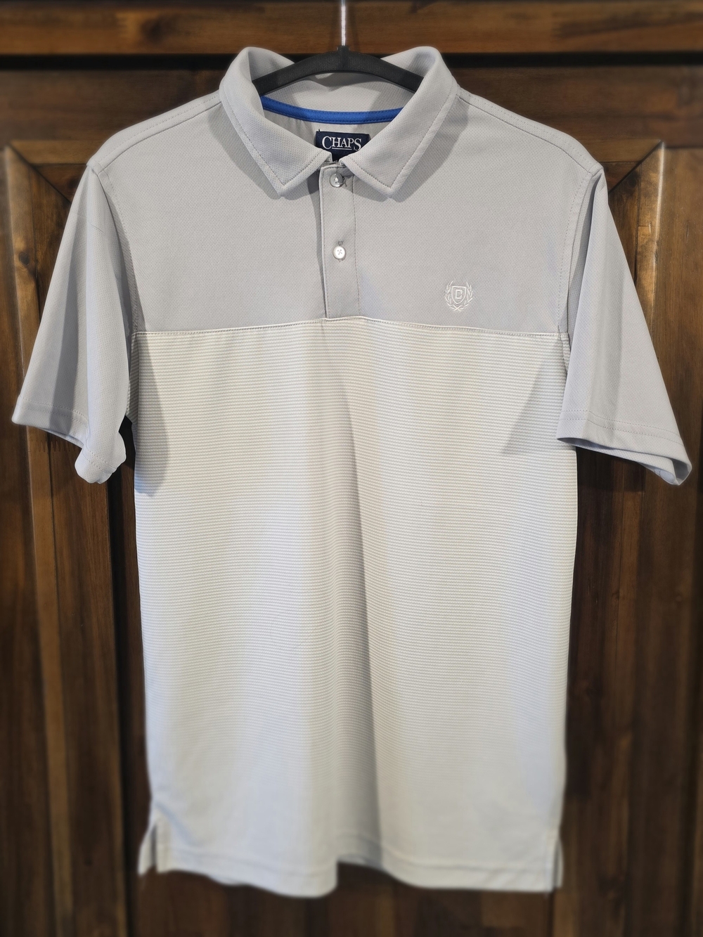 Chaps Men’s Light Gray Two-Tone Polo